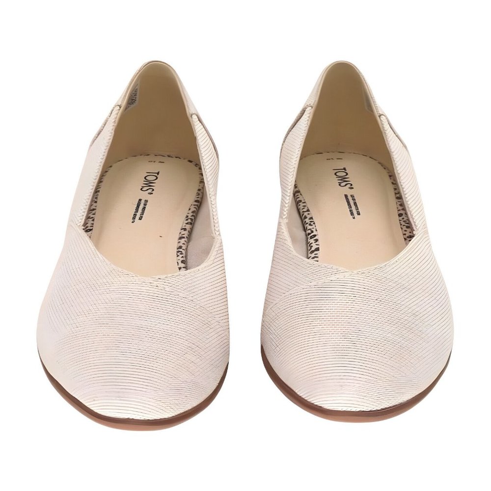 TOMS Womens Jutti Neat Loafer Flat, Natural Melange Woven, Size 10 Wide - Picture 4 of 7
